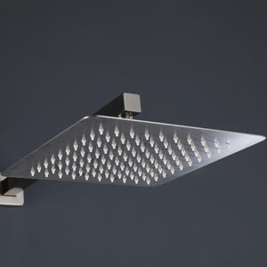 English Elm Trustmade 3-Function Complete Shower System With 10" Rainfall Head & Valve - Brushed Nickel Luxury TMSF10LYJ-3W01BN-GIGA