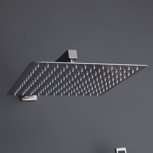 English Elm Trustmade Wall Mounted 10" Square Rainfall Shower System With Pressure Balance Valve & Handheld Options TMSF10LYJ-3W02BN-GIGA