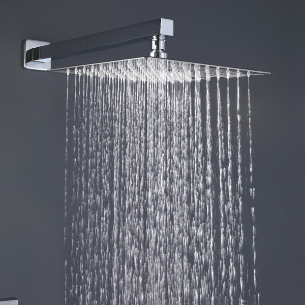 English Elm Function Temperature Control Complete Shower System with 10" Rainhead, Brass Body, Chrome Finish, Handheld Set TMSF10LYJ-3W01CP