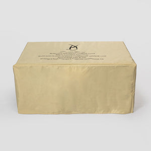 English Elm Outdoor Rectangle Propane Fire Pit Table with 40,000 BTU, Ceramic Tile Top, Wicker Body & Cover Included W853S00002