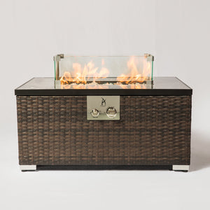 English Elm Rectangular Glass Wind Guard for Fire Pit W85335465 Clear Tempered 23.6x7.5x2.8 Protective Breeze Shield W85337129