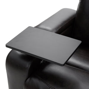 English Elm Power Recliner with Swivel Tray Table Hidden Storage Usb Port Pu Leather Chair SG000630ABB