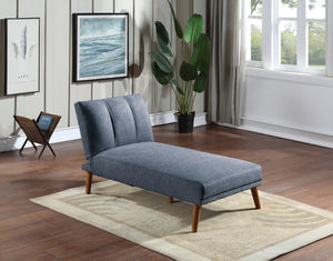 English Elm Navy Adjustable 2pc Sectional Sofa Set with Convertible Chaise, Solid Wood Legs, Plush Polyfiber Comfort HS00F8517-F8518-ID-AHD