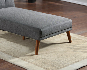 English Elm Blue Adjustable Sofa Convertible Chaise-Style Polyfiber Loveseat with Solid Wood Legs, Plush Comfort Blue+Grey 8.3 L x 31.1 W x 72 H HS00F8516-ID-AHD