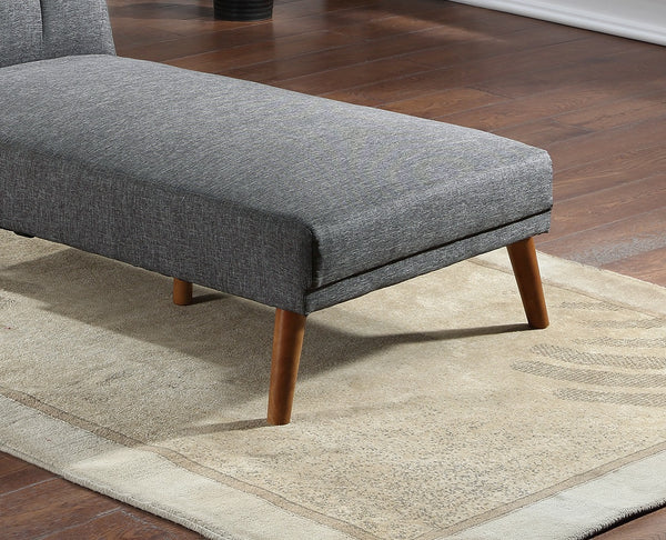 English Elm Blue Adjustable Sofa Convertible Chaise-Style Polyfiber Loveseat with Solid Wood Legs, Plush Comfort Blue+Grey 8.3 L x 31.1 W x 72 H HS00F8516-ID-AHD