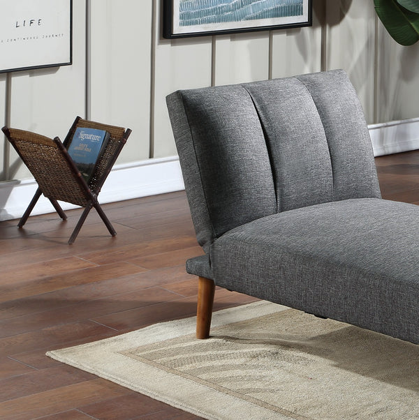 English Elm Blue Adjustable Sofa Convertible Chaise-Style Polyfiber Loveseat with Solid Wood Legs, Plush Comfort Blue+Grey 8.3 L x 31.1 W x 72 H HS00F8516-ID-AHD