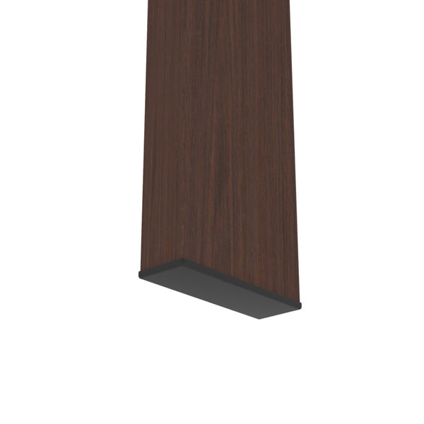English Elm Rectangle Two Tier Tempered Glass Coffee Table Modern Iron Frame Living Room Accent Walnut W241P367357