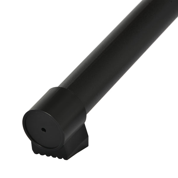 English Elm Egg Modern Rattan Hanging Swing Chair with Stand - Black PE Wicker, Light Blue Cushion, 350lb Load, Indoor Outdoor Relaxation W87437579