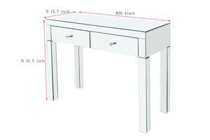 English Elm W 39 Inch Two Tier Tempered Glass Coffee Table Slim Metal Legs Open Living Room W100535586