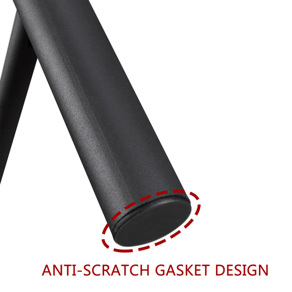 English Elm Queen Metal Canopy Bed Frame with Headboard & Footboard, Black Steel, 500lb Capacity, 12.4" Storage W84034157