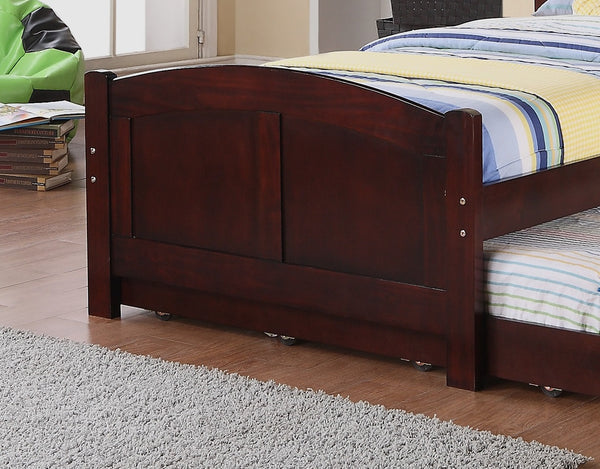English Elm Twin Twin Bed With Trundle Dark Cherry Finish Youth Storage Drawers Modern Headboard Design Durable Pine Veneer Cherry 7 L x 11 W x 82 H HS00F9217-ID-AHD-BED