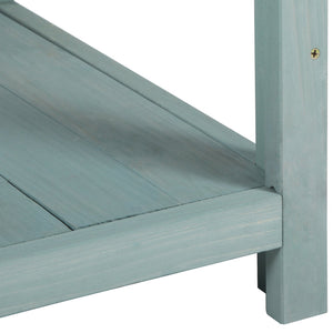 English Elm TOPMAX 65" Wooden Potting Bench with Splash Plate, 4 Shelves & Side Hook, Sturdy Fir Workstation Green WF285323AAF