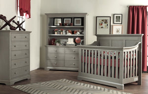English Elm Jackson 4-in-1 Convertible Crib with Slatted Panels for Modern Nursery Spaces 10700-AGY