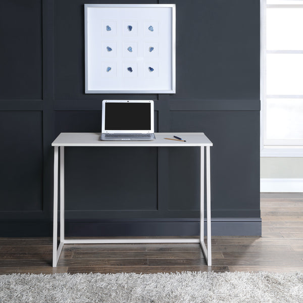 OSP Home Furnishings Contempo Toolless Folding Desk Ozark Ash