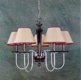 European Crafted 26'' Wide 5-Light Chandelier - Dark Walnut with Pewter Arms 2022/5 Elk Lighting