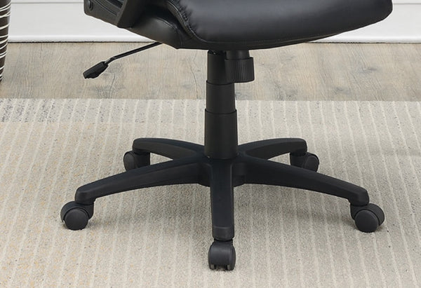 English Elm Classic timeless office chair with extra padded cushion, height adjustable comfort for home workspaces Black 14.8 L x 24.4 W x 23.8 H HS00F1682-ID-AHD