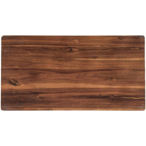 English Elm TOPMAX Farmhouse Rustic 2-Piece Counter Height Wood Stools for Small Spaces, Ergonomic Walnut Finish, 300lb Capacity WF285473AAD