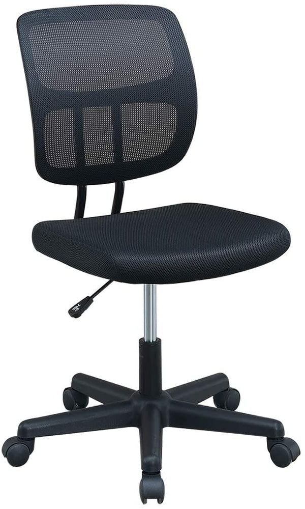 English Elm Elegant Mesh Office Chair Black Breathable Ergonomic Desk Seat with Height Adjustment, Wheels, Supportive Comfort HS00F1677-ID-AHD