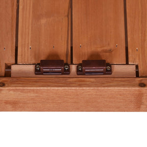 English Elm TOPMAX Outdoor Potting Bench 39" Rustic Fir Wood Workstation with Galvanized Top, 2-Tier Storage Hooks WF285324AAA