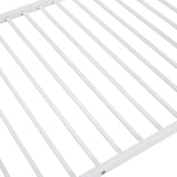 Hearth and Haven Barnaby Twin over Twin Metal Bunk Bed, White MF291663AAK