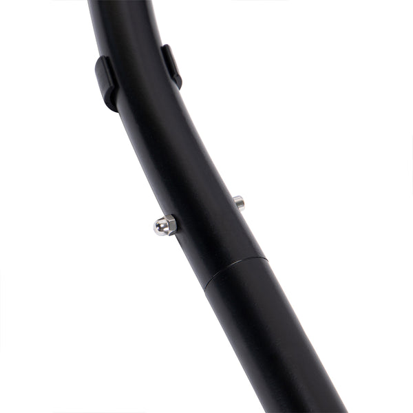 English Elm Charcoal Double-Seat Wicker Swing with Iron Stand, All-Weather PE Rattan, Dust Blue Cushions & Cover MWTF-9716KD3