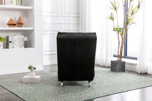 English Elm COOLMORE Ergonomic Linen Chaise Lounge Recliner with 140° Massage, Durable Frame, Side Pocket, 300lb Capacity W39539627
