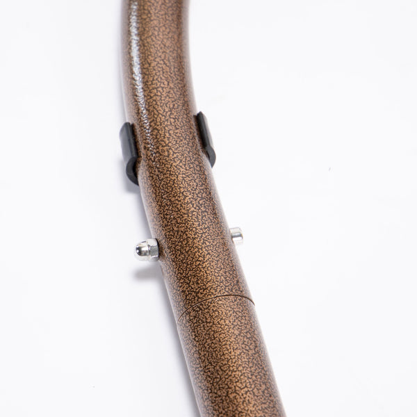 English Elm Brown Wicker Hanging Double-Seat Swing Chair with Iron Stand, UV‑Resistant Rattan, Beige Cushions 9716KD3-BB