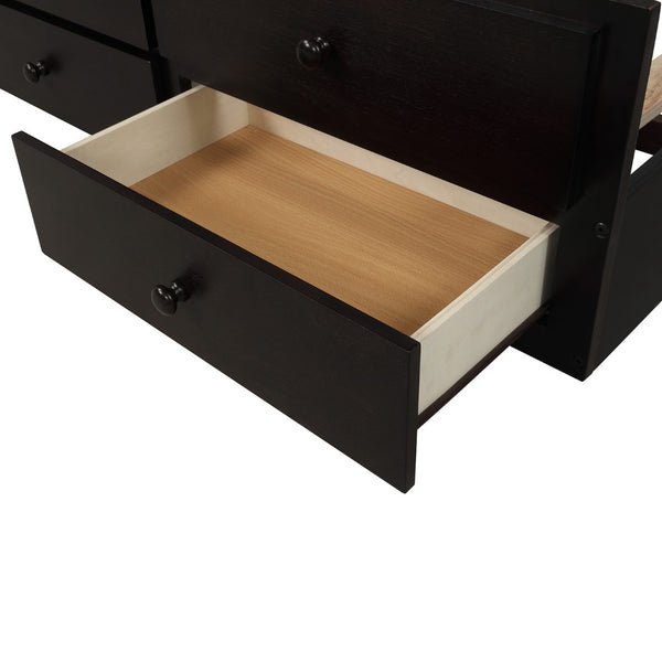 English Elm Twin Over Bunk Bed with Trundle and 3 Drawers Solid Pine Kids Guest Room LT000071AAP-1