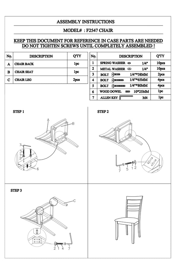 English Elm Classic 6-Piece Dining Set Espresso Finish with Bench, Ladder-Back Chairs & Cushioned Seats, 60" Table HS00F2547-ID-AHD