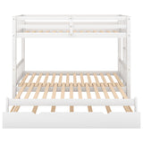 Hearth and Haven Mollyanna Twin over Pull-out Bunk Bed with Trundle, White SM000301AAK-1