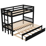 Hearth and Haven Mollyanna Twin over Pull-out Bunk Bed with Trundle, Espresso SM000301AAP-1