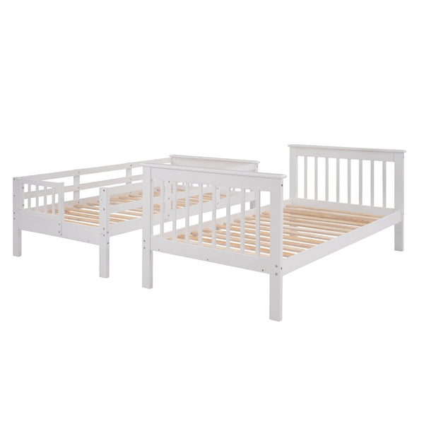 English Elm Stairway Twin Over Bunk Bed with Stair Storage for Kids Bedroom Espresso LT000309AAK-1