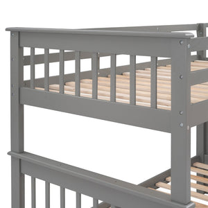 English Elm Stairway Twin Over Bunk Bed with Stair Storage for Kids Bedroom Espresso LT000309AAE