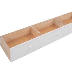 English Elm Stairway Twin Over Bunk Bed with Stair Storage for Kids Bedroom Espresso LT000309AAK-1