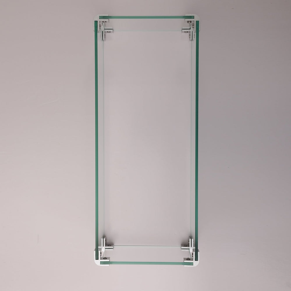 English Elm Rectangular Glass Wind Guard for Fire Pit W85335465 Clear Tempered 23.6x7.5x2.8 Protective Breeze Shield W85337129