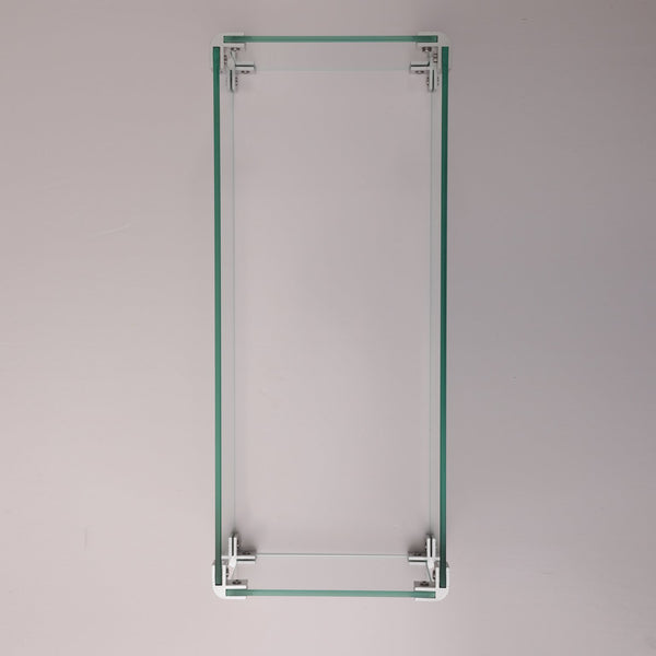 English Elm Rectangular Glass Wind Guard for Fire Pit W85335465 Clear Tempered 23.6x7.5x2.8 Protective Breeze Shield W85337129