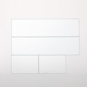 English Elm Rectangular Glass Wind Guard for Fire Pit W85335465 Clear Tempered 23.6x7.5x2.8 Protective Breeze Shield W85337129