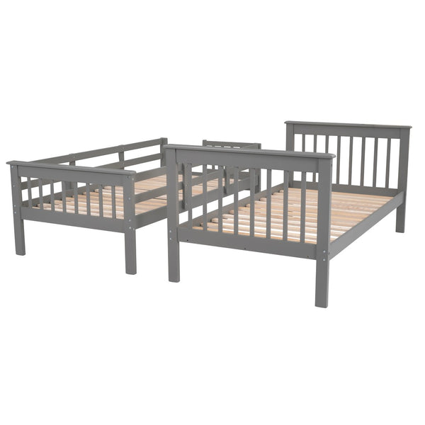English Elm Stairway Twin Over Bunk Bed with Stair Storage for Kids Bedroom Espresso LT000309AAE