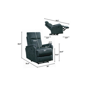 English Elm Hot Power Recliner Chair with One Touch Control for Living Room and Bedroom Use W82040200