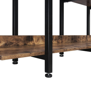 English Elm [video] Five Tier Industrial Open Bookshelf Steel Frame Mdf Shelves Home Office Storage N725P387978T