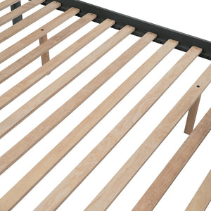 English Elm Stairway Twin Over Full Bunk Bed with Trundle Stair Storage and Guard Rail LT000119AAE-1
