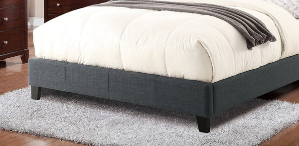 English Elm Modern Blue-Grey Upholstered Tufted Full Size Bedframe With Stylish Headboard For Elegant Bedrooms HS00F9333F-ID-AHD