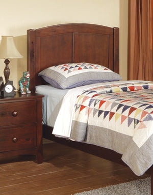 English Elm Cherry Full Size Bed Frame with Carved Headboard & Footboard in Dark Oak/Cherry Finish, Rubberwood Elegance B011S01983