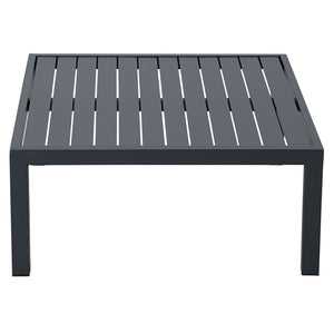 English Elm Topmax Outdoor Aluminum Patio Sectional Set with Integrated End Tables and Coffee Table WF285249AAE