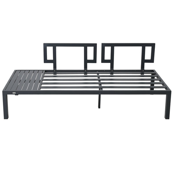 English Elm Topmax Outdoor Aluminum Patio Sectional Set with Integrated End Tables and Coffee Table WF285249AAE