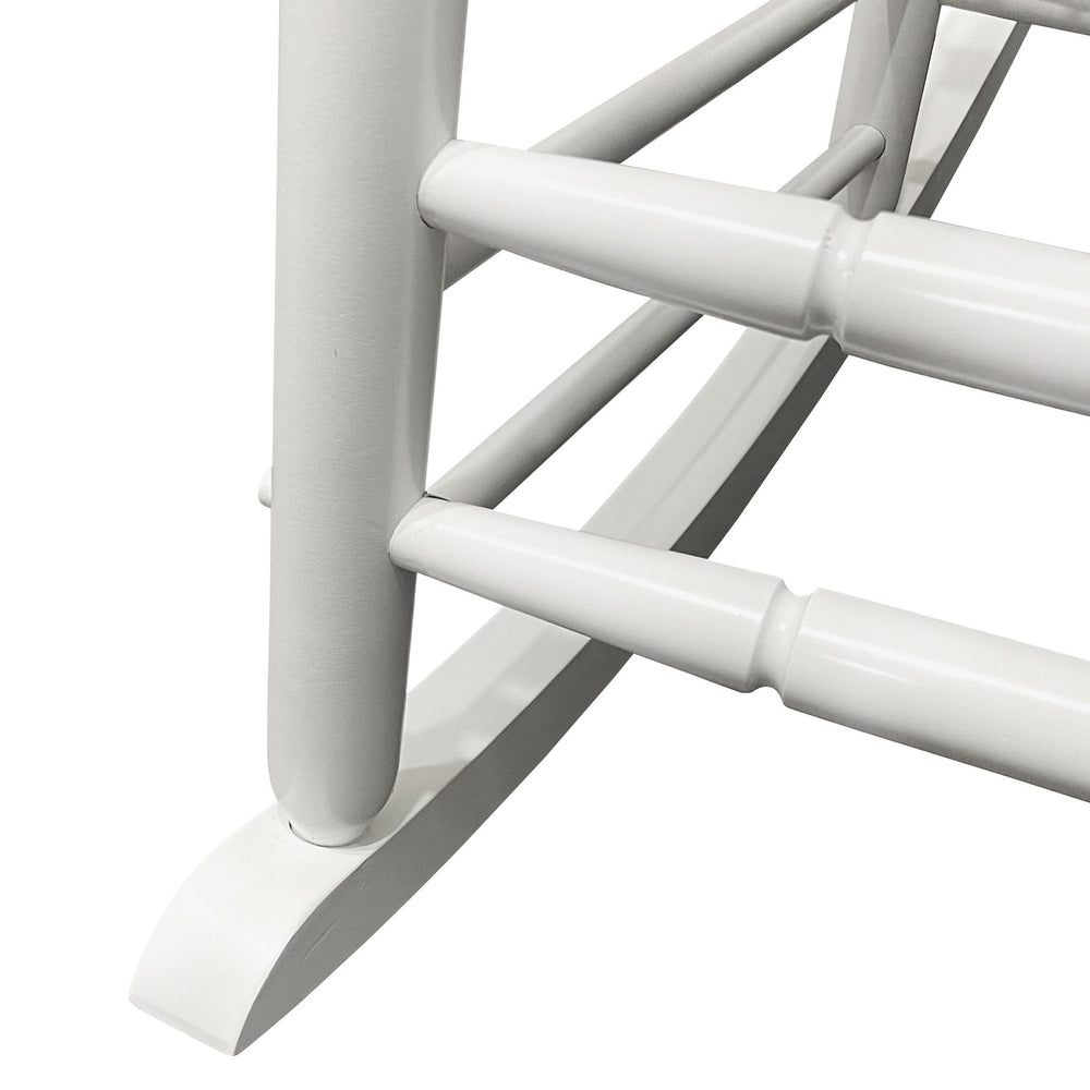 English Elm Balcony White Adult Rocking Chair - Classic Solid Hardwood Comfort For Porch Or Indoor Relaxation W49540381