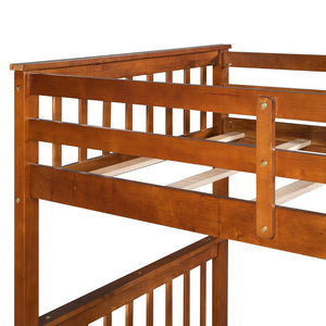 English Elm Twin-over-twin Bunk Bed Walnut Finish with Storage Drawers and Convertible Frame LT000265AAD-1