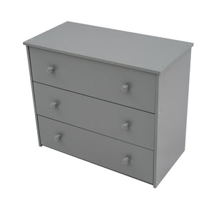 English Elm Low Twin Loft Bed with Rolling Desk Underbed Storage Cabinet Kids Study Space Gray LT000113AAE