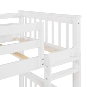 English Elm Twin-over-twin Bunk Bed Walnut Finish with Storage Drawers and Convertible Frame LT000265AAK-1