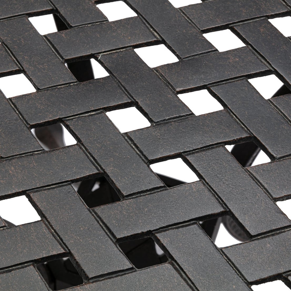 English Elm Aluminium Bronze Cast Table – Sleek Lightweight Aluminium Design, Durable Outdoor Indoor Accent 20" x 20" W640P145840